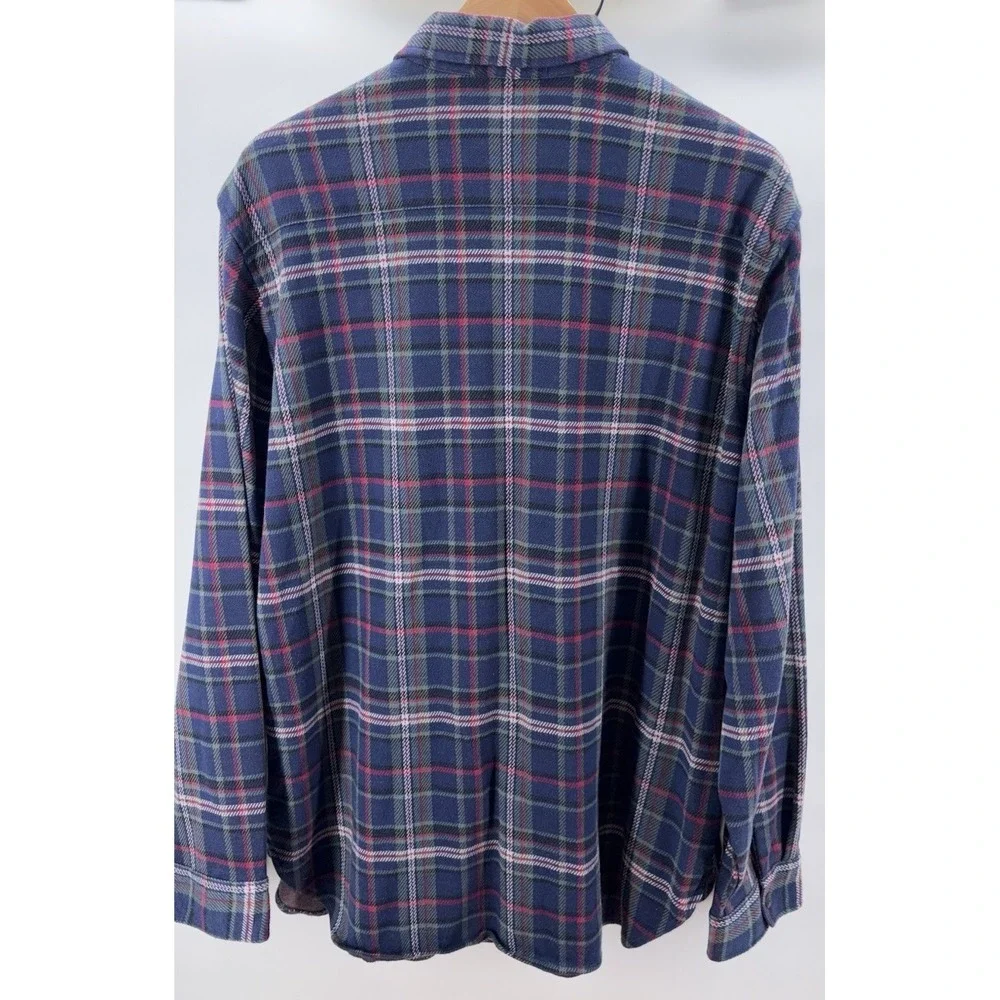 Polo Ralph Lauren 2XL‎ XXL Tartan Long Sleeve Flannel Double Pocket Workshirt
